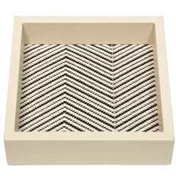 Riviere Vassoio quadrato per vassoi in cotone cerato Febe Small