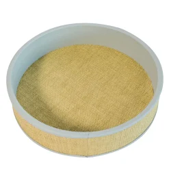 Cassigoli Vassoio rotondo in videopoche azzurro Ginestra