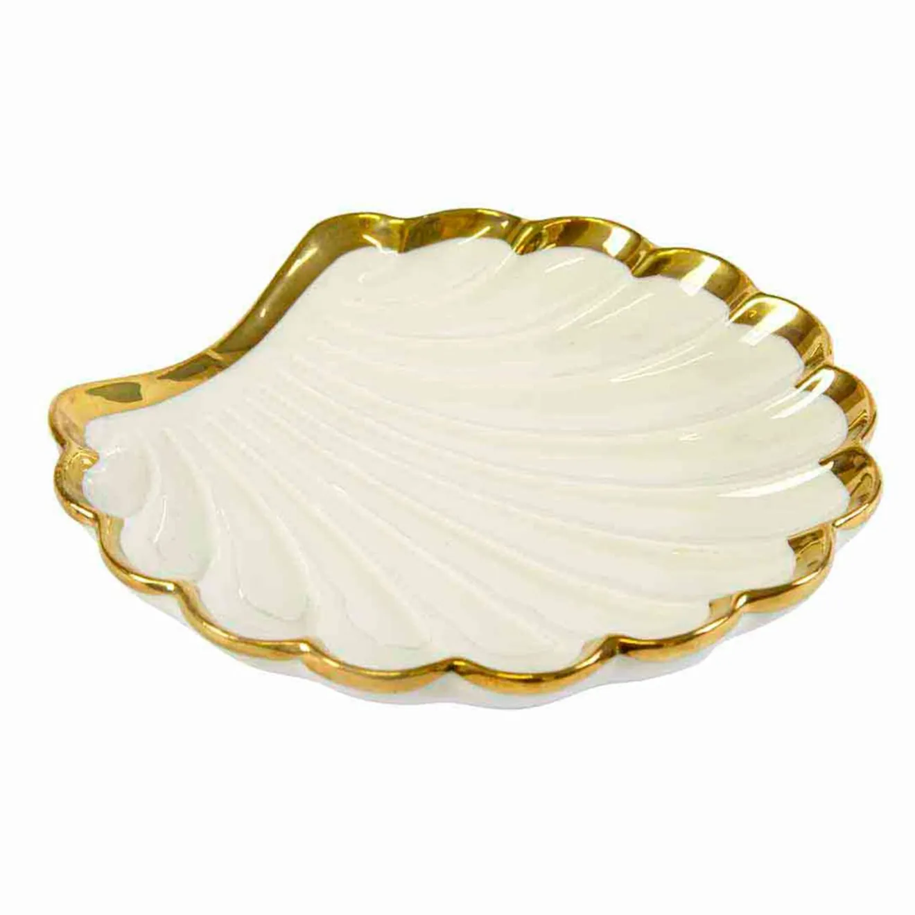 Villari VENTAGLIO PICCOLO A CONCHIGLIA - BIANCO