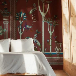 MaVoix Via Salvestrina 12 Carta da parati Mattone Bruciato