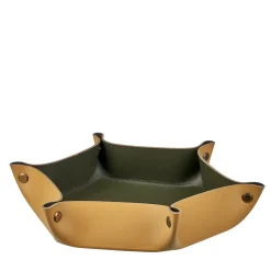 ADJ Style Vide poche in pelle senape e verde oliva #4