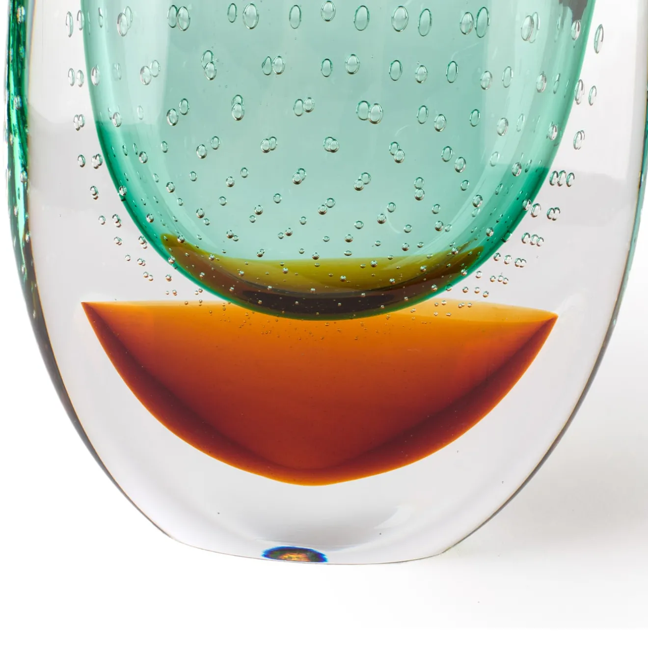 Officine di Murano 1295 Vrmbicolr Vaso in turchese e ambra