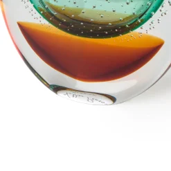 Officine di Murano 1295 Vrmbicolr Vaso in turchese e ambra